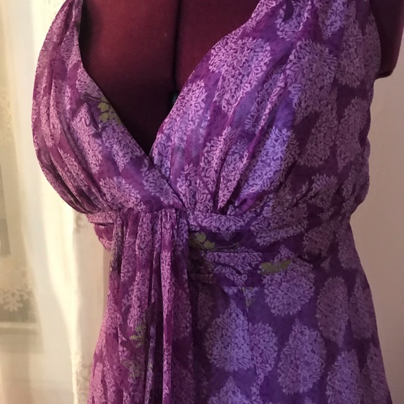 Beautiful purple maxi dress - Picture 3 of 5